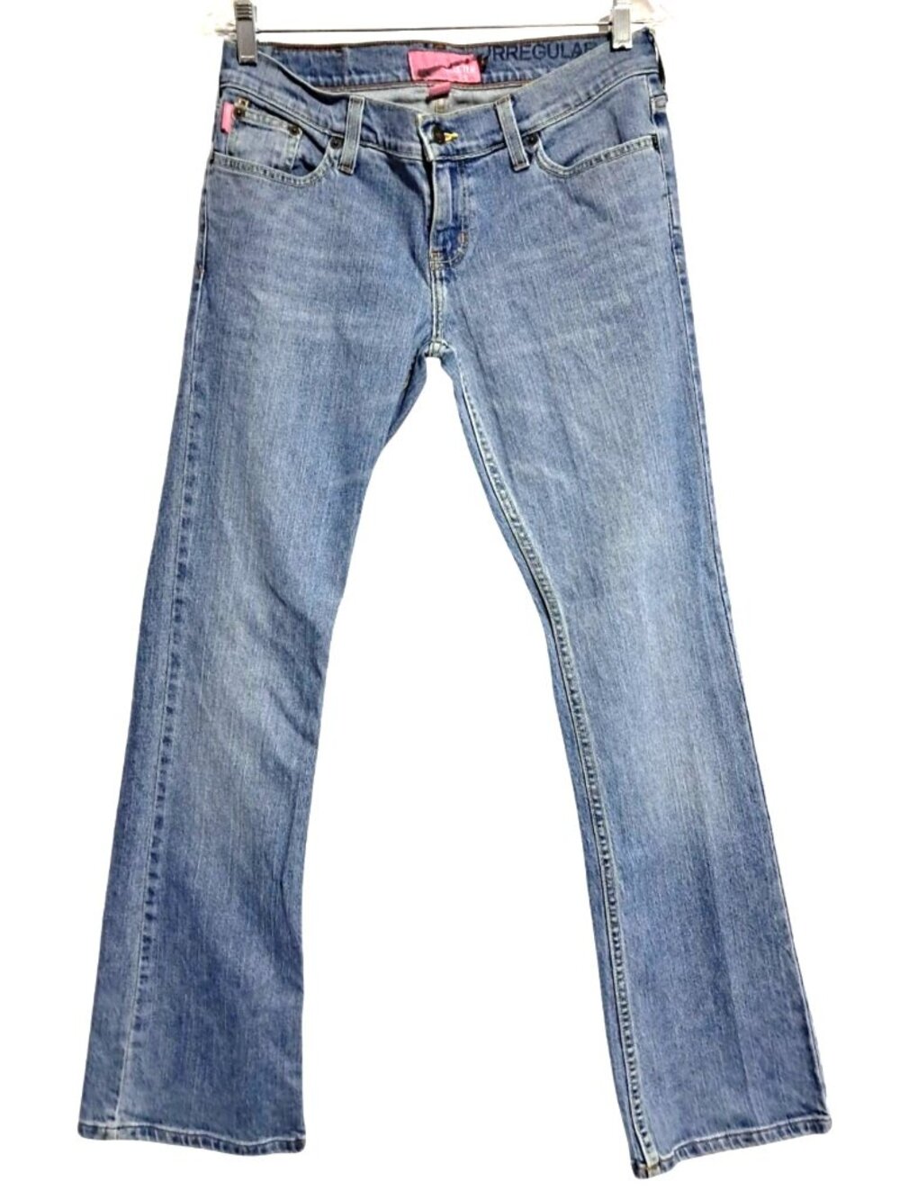 Hollister Low Rise Jeans Womens Size 5 Short Stretch Bootcut Blue Denim Cotton B